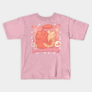 Cosy Cats Cuddle Picnic Kids T-Shirt